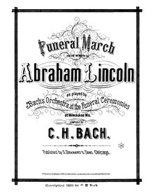 Partition complète, funebre March to pour Memory of Abraham Lincoln