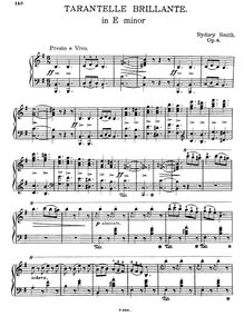 Partition complète, Tarantelle brillante, Op.8, Tarentelle brillante, Op.8