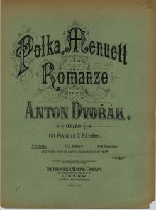Partition couverture couleur, tchèque , Op.39, Dvořák, Antonín par Antonín Dvořák