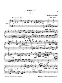 Partition complète, 6 Fugues, 6 Фуг, Rimsky-Korsakov, Nikolay