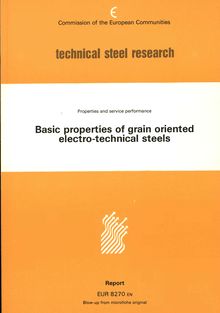 Basic properties of grain oriented electrotechnical steels