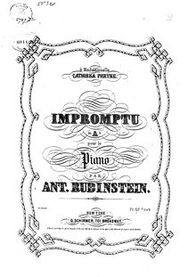 Partition complète, Impromptu, A♭ major, Rubinstein, Anton