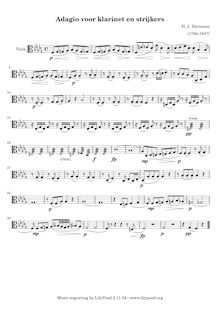 Partition viole de gambe, clarinette quintette No.3, Baermann, Heinrich