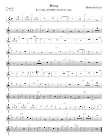 Partition ténor viole de gambe 2, octave aigu clef, Secular travaux