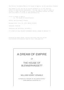 A Dream of Empire - Or, The House of Blennerhassett