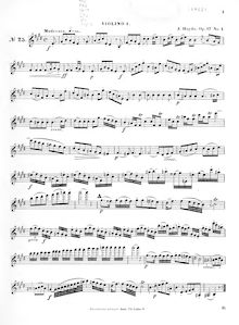 Partition violon 1, corde quatuors, Op.17, Haydn, Joseph