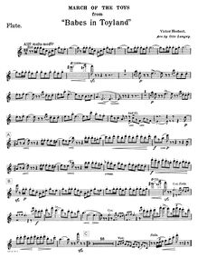 Partition vents (flûte, hautbois, clarinette 1, 2, basson), Babes en Toyland
