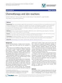 Chemotherapy and skin reactions