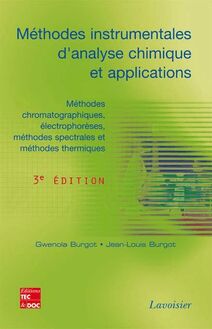 Méthodes instrumentales d analyse chimique et applications (3e éd.)