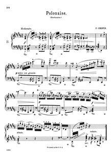 Partition complète (filter), Polonaise en G-sharp minor, Op. posth.