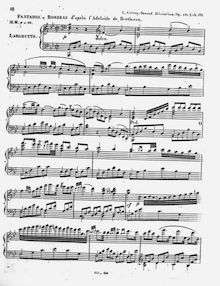 Partition No.3 - Fantaisie-Rondeau d après l Adelaide de Beethoven, Second Décameron Musical Op.175