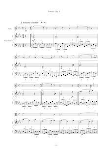 Partition , Andante cantabile, viole de gambe Sonata, G minor, De Wael, Johan