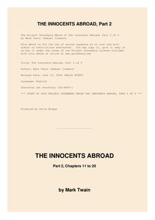 The Innocents Abroad — Volume 02