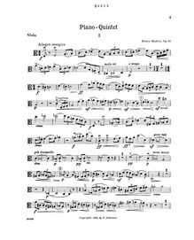 Partition viole de gambe, Piano quintette, Op.50, Hadley, Henry Kimball