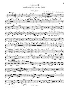 Partition de violon, Concerto pour violon, violoncelle et Piano
