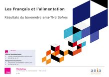 TNS Sofres - Les Français et l alimentation