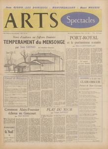 ARTS N° 493 du 08 décembre 1954
