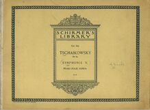 Partition Color covers, Symphony No.5, E minor, Tchaikovsky, Pyotr