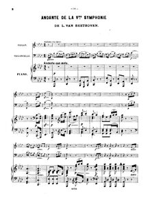 Partition de piano, Symphony No.5, Op.67, C minor, Beethoven, Ludwig van