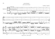 Partition complète, Entrée dans le style classique, F major, Pierné, Gabriel
