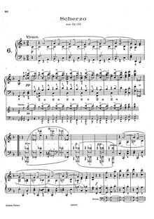 Scherzo, aus Op.135 - Partition complète, corde quatuor No.16, F major, Beethoven, Ludwig van par Ludwig van Beethoven