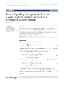 Results regarding the argument of certain p-valent analytic functions defined by a generalized integral operator