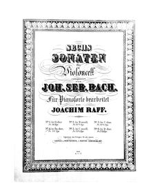 Partition complète, violoncelle  No.4, E♭ major, Bach, Johann Sebastian par Johann Sebastian Bach