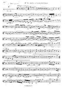 Partition viole de gambe 2 (same as Cello1), corde quintette No.6, Op.19