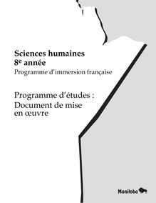 Sciences humaines - 8e année - Programme d'immersion française ...