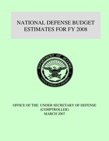 National defense budget estimates for fy 2008