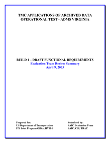Review Comment doc - build 1 functional requirements draft