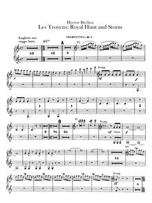 Partition trompette 1/2 (en E♭)Cornet 1/2 (en B♭), Les Troyens, The Trojans