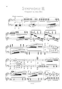 Partition complète, Symphony No.3, D Major, Schubert, Franz