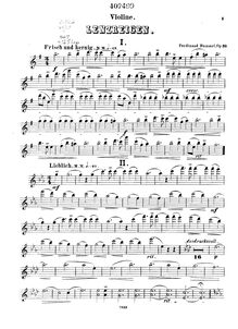 Partition violon, Lenz-Reigen, Op.39, Lenz-Reigen. (Spring dance) Sechs Stücke in Walzerform, für Violine, Violoncell und Klavier zu 4 Händen