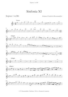 Partition Alternate parties pour vent instruments(Saxophones, trompettes, Trombones etc.), Sonate e Sinfonie da camera
