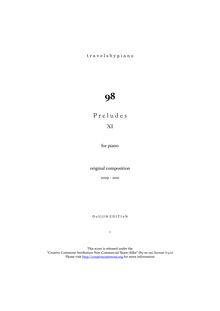 Partition complète, préludes XI, Preludes, 11th Book, Various (all 24 keys)