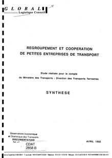 Regroupement et coopération de petites entreprises de transport. : 2858_2