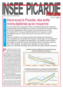 Dans toute la Picardie, des actifs moins diplômés qu en moyenne