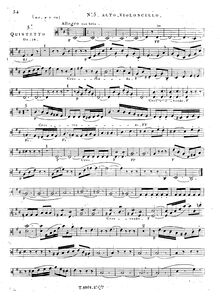 Partition viole de gambe 2 (same as Cello1), corde quintette No.5, Op.18