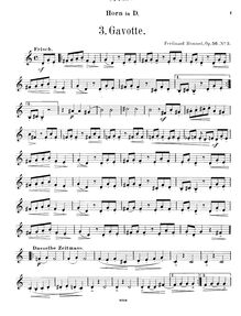 Partition cor , partie (alternate), 3 Fantasiestücke, Op.56, 3 Fantasy Pieces, Op.56 par Ferdinand Hummel