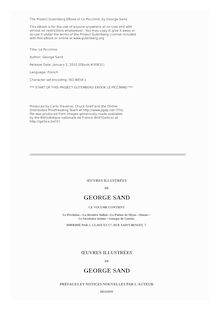 Le Piccinino par George Sand