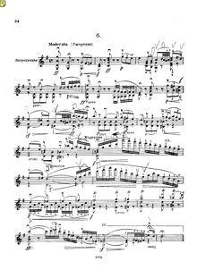 Partition Solo violon, pour dernier summer rose, Polyphonic study no. 6