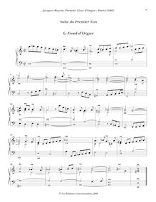 Partition , Fond d’Orgue, Oeuvres complètes d orgue, Boyvin, Jacques