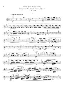 Partition flûte 1, 2, Symphony No.2, Little Russian, C minor, Tchaikovsky, Pyotr