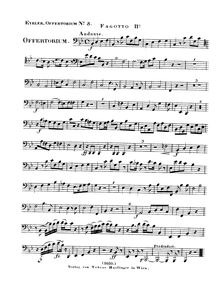 Partition basson 2, Reges Tharsis et insulae munera offerunt, Offertorium in epiphania Domini