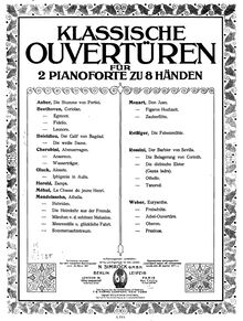 Partition Piano 1, Der Freischütz, Op.77, Eine romantische Oper in 3 Aufzügen