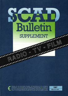 SCAD Bulletin Supplement 1987. RADIO - TV - FILM