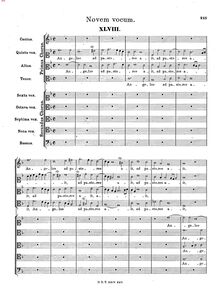 Partition concerts a 9 voci, Sacri Concentus quator, 5, 6, 7, 8, 9, 10 & 12 vocum