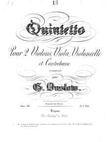 Partition parties complètes, corde quintette No.12, Op.34, Onslow, Georges par Georges Onslow