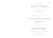 Partition No.2 en A minor, 3 corde quatuors, Op.58, Spohr, Louis
